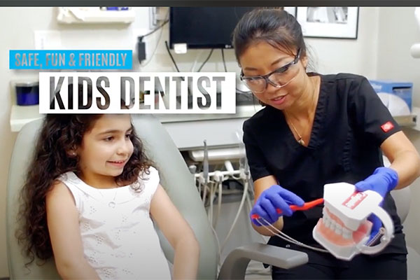 child during pediatric dentistry in Pasadena